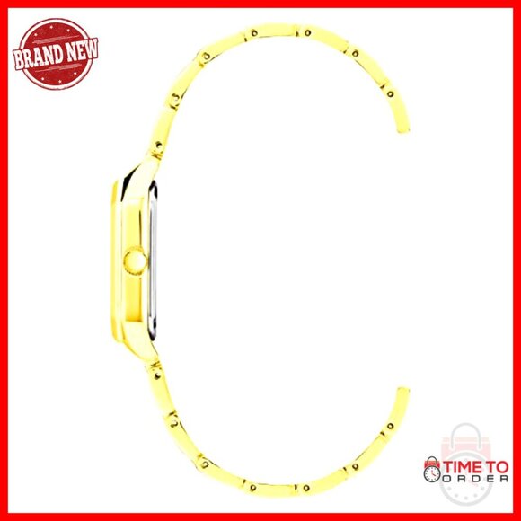 Gold-Tone Bracelet Watch Elegant Minimal Chic Roman Numeral Water Resistant main image 6